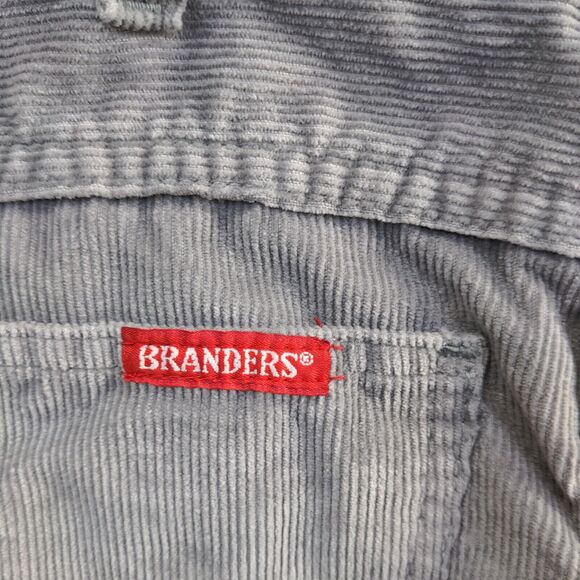 Branders Men's Corduroy Pants Gray 34x30 Cotton Blend 5-Pocket - Picture 8 of 13